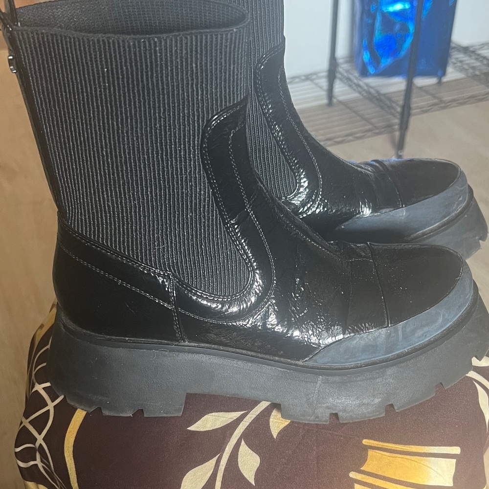 Black Chunky Platform Boots